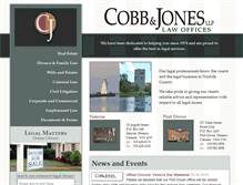 Tablet Screenshot of cobbjones.ca